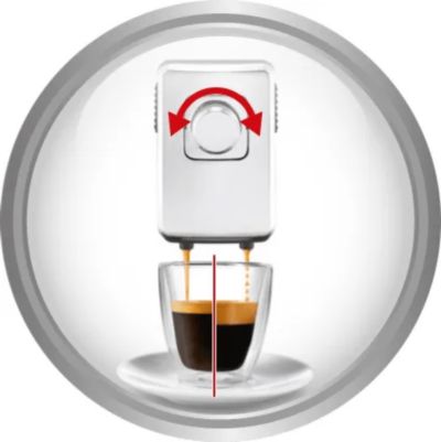 Patented adjustable espresso crema and body structure