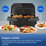 Il nostro airfryer con doppio cestello più compatto
