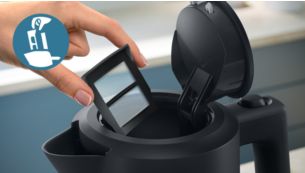 Altijd water zonder kalk met verwijderbaar filter