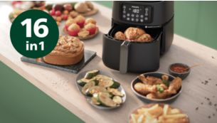 Airfryer Serie 5000, tutto in un'unica soluzione, massima versatilit&agrave; e multifunzionalit&agrave;