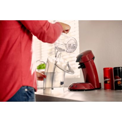 Café delicioso com um simples toque num botão
