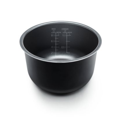 5-layer Crystal Black Pot for even heating