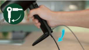 Bewegliches Netzkabel f&uuml;r mehr Komfort