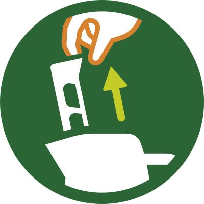 Uklonjivi filter zaustavlja čestice kamenca