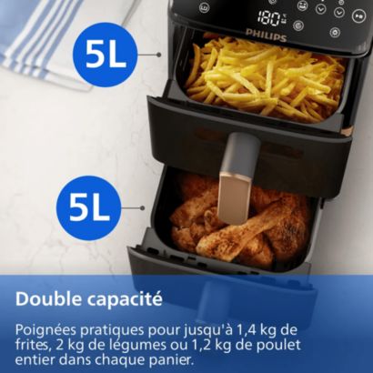 Le double de plats, 45 % d'espace gagné