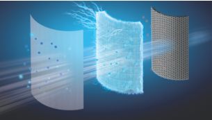 Filters 99.97% particles as small as  0.003 microns