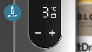 Temperaturregelung von 0&ndash;12&nbsp;&deg;C