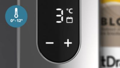 Lämpötilan valinta, 0–12 °C