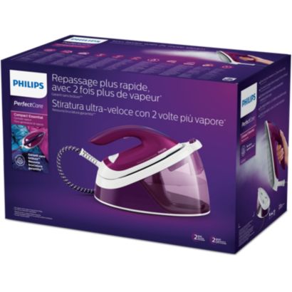 Planchado más rápido con el doble de vapor*