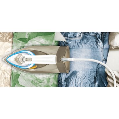 Carefree ironing, no setting required