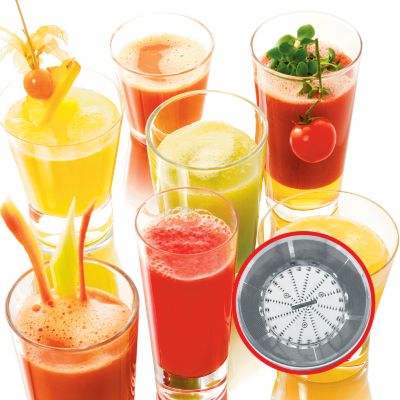 Faz mais suco devido à exclusiva peneira de microtrituração com microorifícios.
