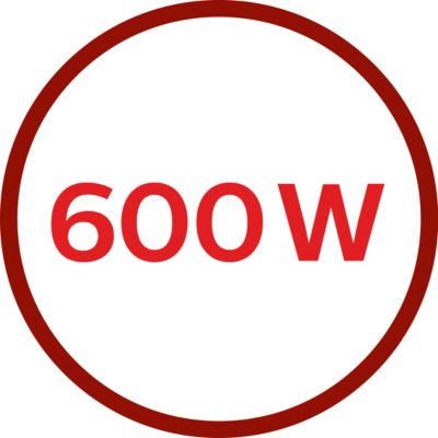 Motor de 600 W para un procesamiento potente