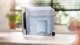 Az AquaClean filternek köszönhetően akár 5000 csészéig* nem szükséges vízkőmentesítenie