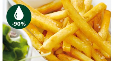 Fry with up to 90% less fat*