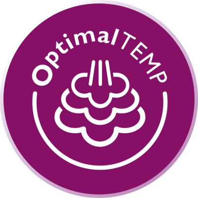 OptimalTEMP technology: Guaranteed no burns, no settings