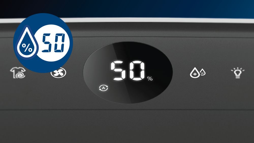 Real-time digital humidity level indicator