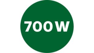 700 W:n tehokas moottori