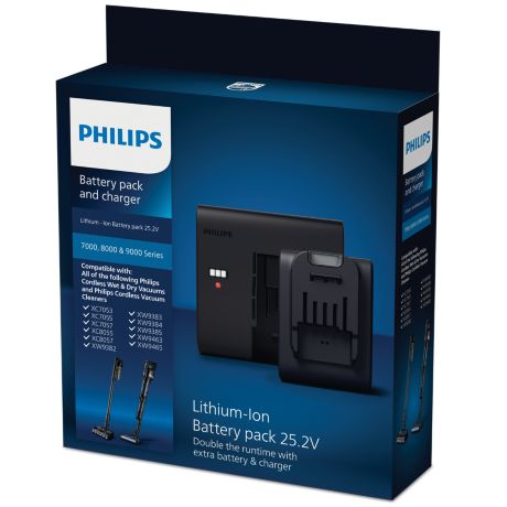 XV1797/01 Batterijen en oplader Lithium-ionbatterij 25,2 V.
