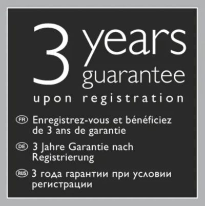 3-ročná záruka po registrácii