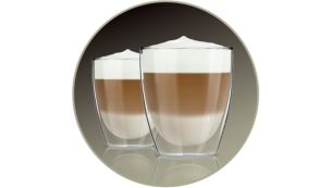 Dovoljno mliječne pjene za 2 cappuccina