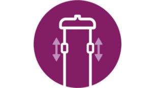 Adjustable double pole for various height settings