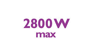 2800 W-os vasaló a gyors felmelegedésért és a nagyszerű teljesítményért
