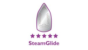 قاعدة المكواة SteamGlide لبخار قوي وانزلاق رائع