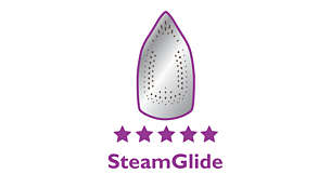 SteamGlide soleplate for powerful steam and superb gliding