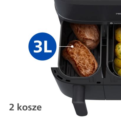 Pierwsze urządzenie Dual Basket z funkcją Steamfry