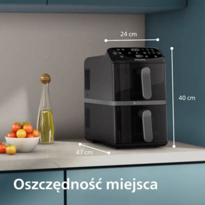 Podwójna porcja, 45% mniej miejsca