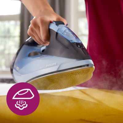 Débit vapeur jusqu'à 45 g/min pour une élimination plus rapide des faux plis