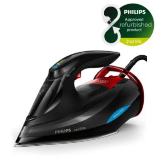 Azur Elite Stoomstrijkijzer met OptimalTEMP-technologie	- refurbished