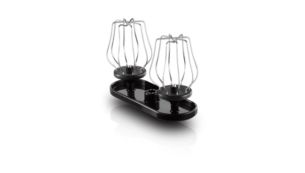 Double metal balloon beater for cream and egg whites
