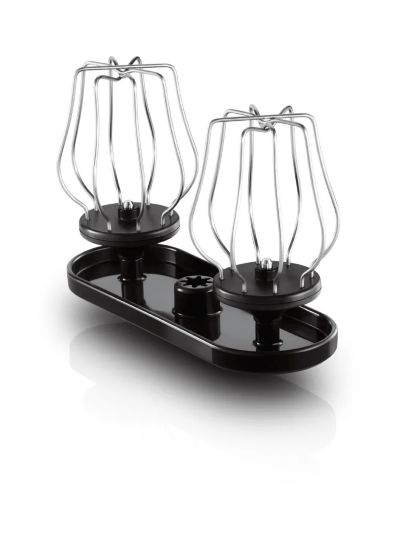 Double metal balloon beater for cream and egg whites