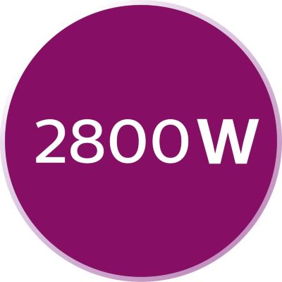 2800 W за бързо загряване и мощност при работа