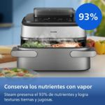 Megabasket flexible para cocinar al vapor, freír o usar con aire