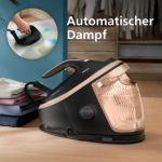 Schnelles Bügeln mit automatischem Dampfausstoß