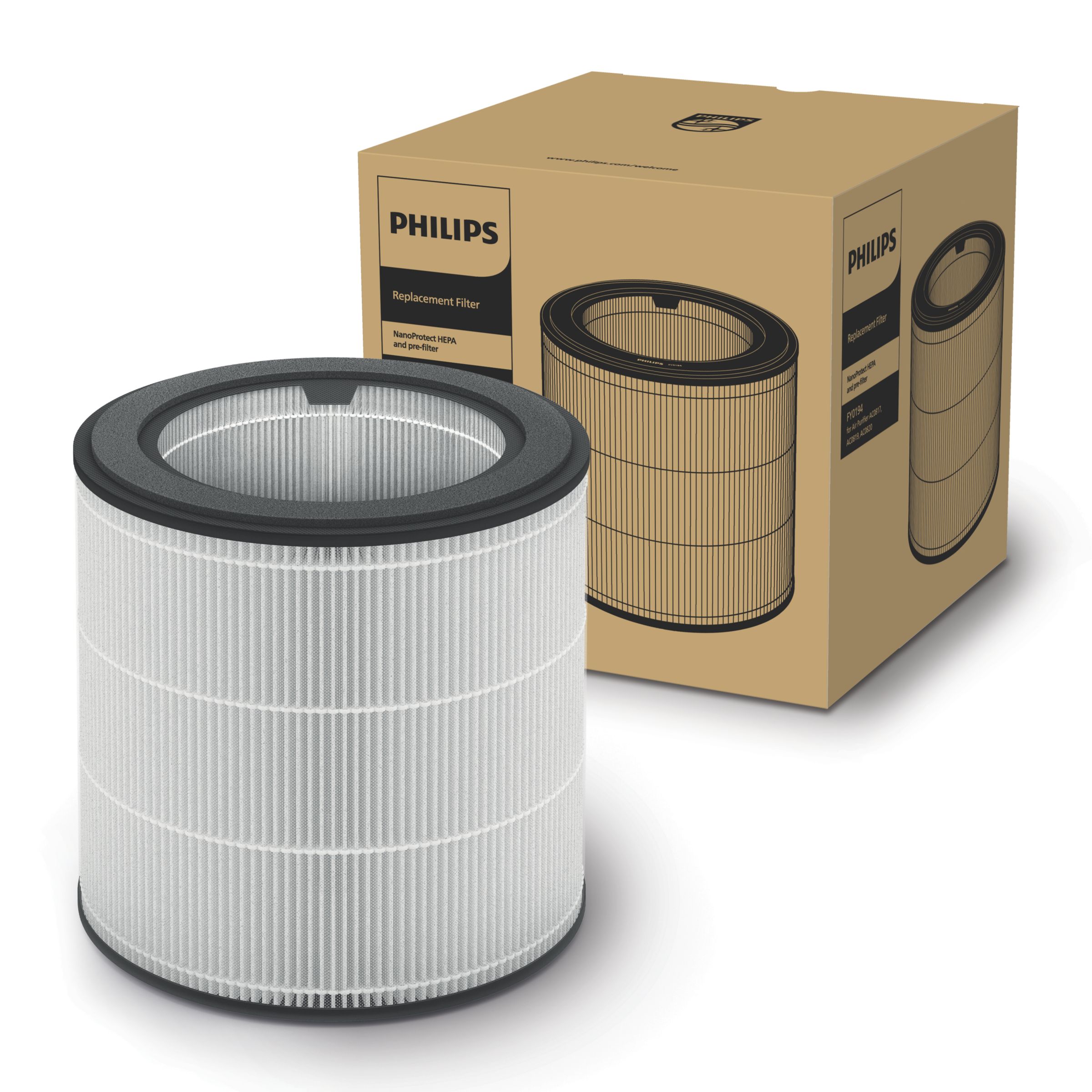 Philips Genuine Replacement Filter - HEPA NanoProtect - FY0194/30
