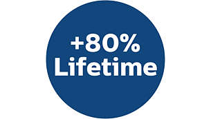 80% longer lifetime than traditional vacuum bags