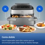 Megabasket flexible para cocinar al vapor, freír o usar con aire