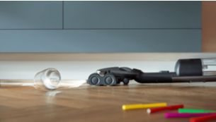 Tiefe 180◦-Reichweite, flach unter niedrigen M&ouml;beln