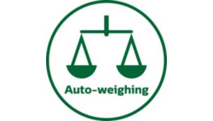 Built-in auto-weighing function