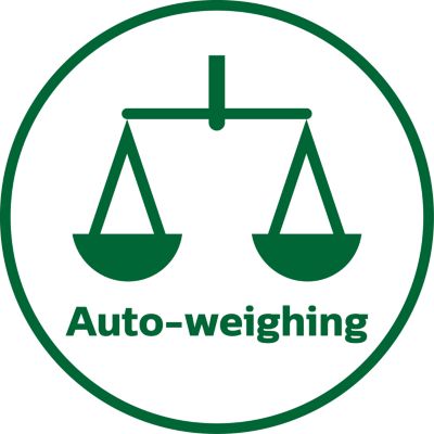 Built-in auto-weighing function