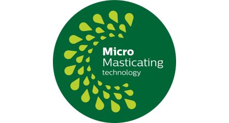 MicroMasticating extracts up to 90%* of the fruit