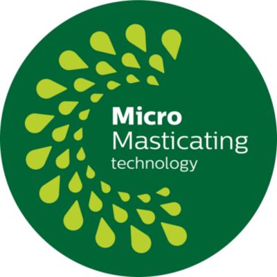 MicroMasticating extracts up to 90%* of the fruit