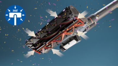 „TriActive Smart LED“ antgalis su 360° siurbimu