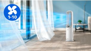 On fan mode, enjoy powerful airflow that cools you down