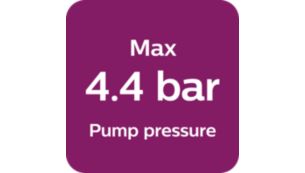 Pression de la pompe maxi. 4,4 bar