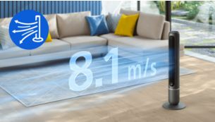 Powerful airflow for maximum comfort