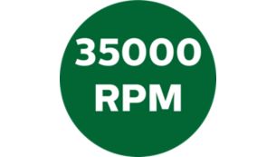 每分鐘高達 35000 轉